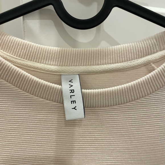 Varley Cream Side Zip Sweatshirt - Picture 8 of 12